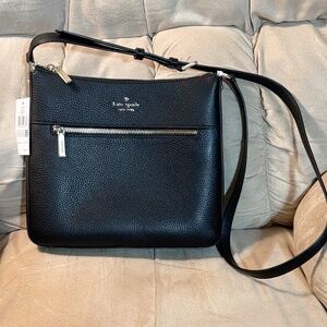 KATE SPADE LENA SWINGPACK LARGE CROSSBODY PURSE BAG - BLACK - NEW WITH TAG